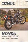 Honda CM400, CB400, CMX450 Rebel, CB450 Nighthawk, Hondamatic Twins 1978 - 1987
Clymer Owners Service & Repair Manual