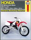 Honda CR80R/RB, CR85/RB, CR125R, CR250R & CR500R 1986 - 2001
Haynes Owners Service & Repair Manual