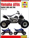 Yamaha Raptor 660 & 700 ATV 2001 - 2012 Haynes Owners Service & Repair Manual